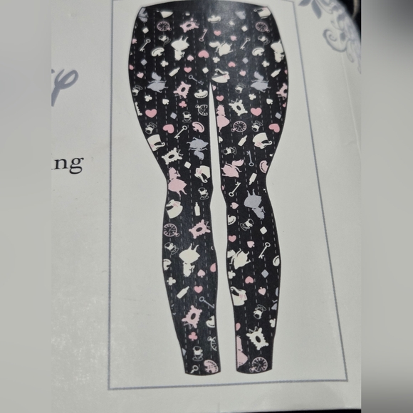 NWT Disney Black Leggings Sz.2 - Picture 6 of 9